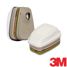   3M 6099 A2B2E2K2HgP3R szűrőbetét szerves-, szervetlen-, savas gőzök, ammónia, higany ellen 5000 ppm-ig + részecskeszűrő