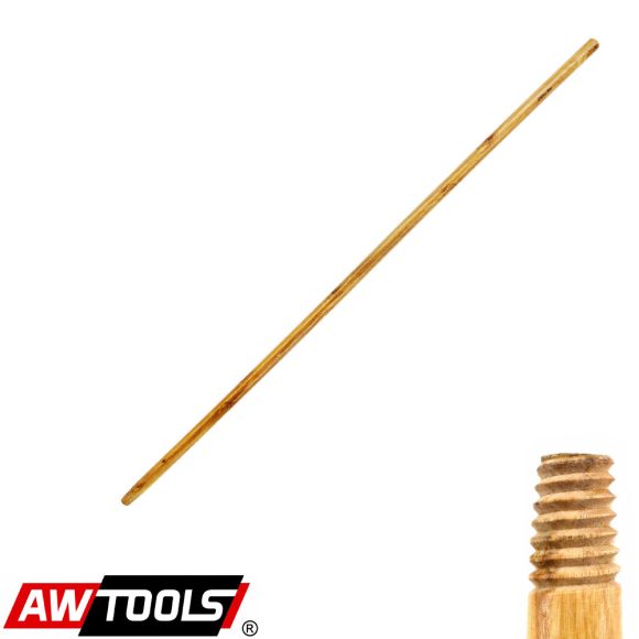 AWTOOLS AW00219 lakkozott keményfa nyél, menetes Ø22 mm - 120 cm