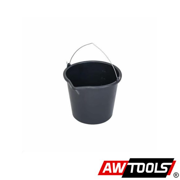 AWTOOLS AW23511 építőipari vödör (műanyag), kiöntővel, 5 L (fém füllel)