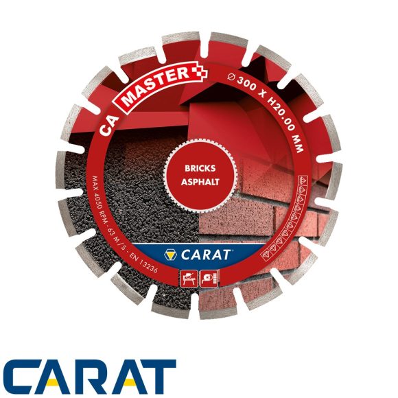 CARAT BRICK/ASPHALT CA MASTER profi gyémánttárcsa Ø230x22.23 mm (tégla, aszfalt) (szegmentált)