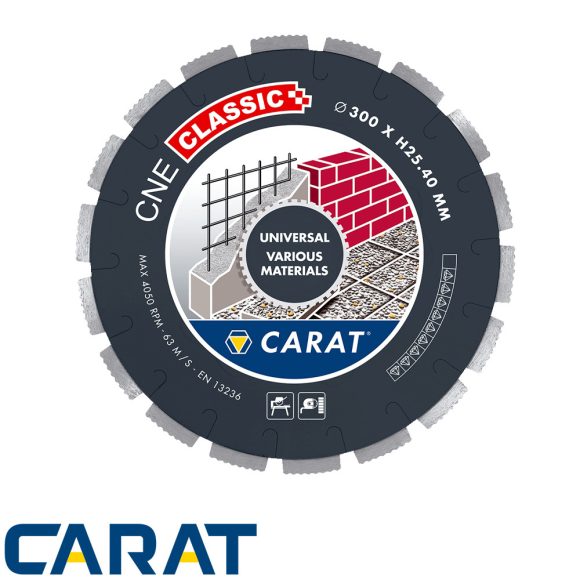 CARAT UNIVERSAL CNE CLASSIC profi univerzális gyémánttárcsa, Ø370x30 mm (szegmentált)