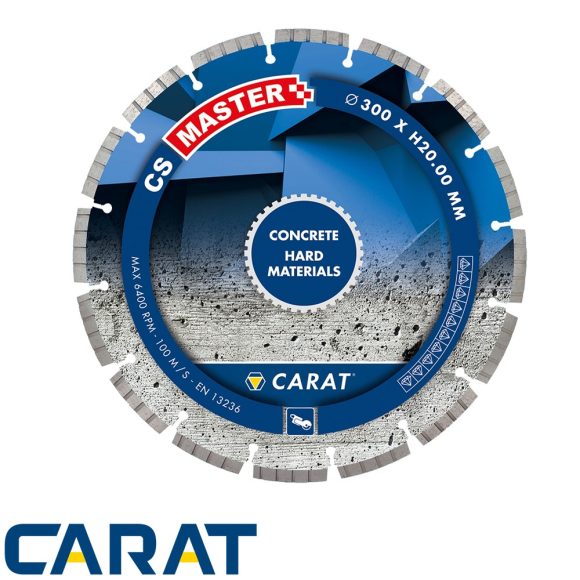 CARAT CONCRETE CS MASTER profi gyémánttárcsa betonhoz, Ø350x20 mm (szegmentált)