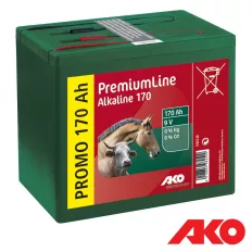   AKO PremiumLine Alkaline 350528 alkáli szárazelem, 9 V / 170 Ah (villanypásztor)