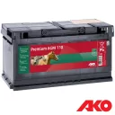 AKO Premium AGM 441204 akkumulátor, 12 V / 110 Ah (villanypásztor)