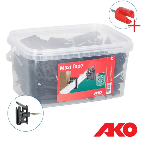 AKO Maxi Tape 441390/803 facsavaros szigetelő vezetékhez / szalaghoz, 80 db-os (villanypásztor) (vödrös kiszerelés)