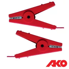   AKO 441608/011 villanypásztor összekötő kábel, krokodilcsipesszel, 60 cm (villanypásztor)