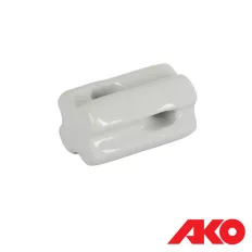   AKO 442363 porcelán húzó sarokszigetelő vezetékhez, 10 db-os (villanypásztor)