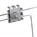 AKO 442364 huzaltoldó kapocs, max 2.5 mm, 10 db-os