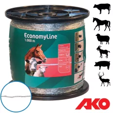   AKO EconomyLine 44503 villanypásztor vezeték, 1000 m, Ø 3 mm