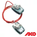 AKO 44629/011 vezeték összekötő kábel, 80 cm (villanypásztor)