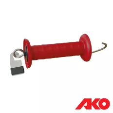   AKO Premium 4494420 rugós kapufogó, kampóval, Litzclip szalagcsatlakozóval (max 20 mm) (villanypásztor)