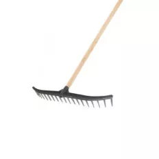   10101 begyűjtő gereblye, fanyéllel (műanyag), 520 mm (19 fog)