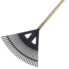   14527 lombseprű (íves), fanyéllel (műanyag), 600 mm (27 fog)