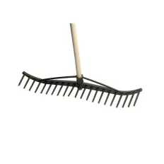   15448 begyűjtő gereblye, fanyéllel (erősített) (műanyag), 550 mm (16 fog)