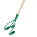 15754 kultivátor (3-ágú) (festett acél), fanyéllel