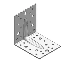   Arras CF 71303 erősített derékszögű szöglemez, 105x105x90 mm (2,5 mm vtg, horganyzott)