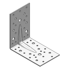   Arras CF 71307 erősített derékszögű szöglemez, 140x140x90 mm (2,5 mm vtg, horganyzott)