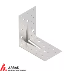   Arras CF 71307 erősített derékszögű szöglemez, 140x140x90 mm (2,5 mm vtg, tűzihorg.)