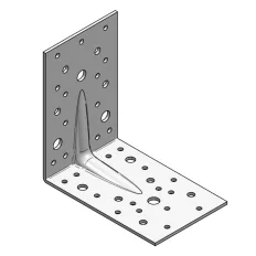   Arras CF 71318 erősített derékszögű szöglemez, 140x140x90 mm (3,0 mm vtg, horganyzott)