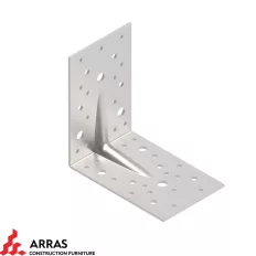   Arras CF 71318 erősített derékszögű szöglemez, 140x140x90 mm (3,0 mm vtg, tűzihorg.)
