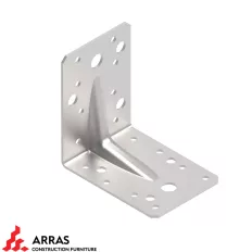   Arras CF 71340 erősített derékszögű szöglemez V2, 90x90x65 mm (2,0 mm vtg, tűzihorg.)