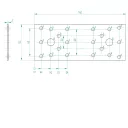 Arras CF 71603 lapos összekötő lemez - 55x140 mm (lv 2 mm, tűzihorganyzott)