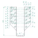 Arras CF 72204 külső gerendatartó, 45x167 mm (lv 2mm, tűzihorganyzott)