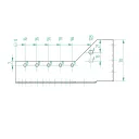 Arras CF 72207 külső gerendatartó, 51x165 mm (lv 2mm, tűzihorganyzott)