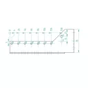 Arras CF 72208 külső gerendatartó, 51x195 mm (lv 2mm, tűzihorganyzott)