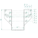 Arras CF 72209 külső gerendatartó, 60x100 mm (lv 2mm, tűzihorganyzott)
