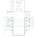 Arras CF 72210 külső gerendatartó, 76x122 mm (lv 2mm, tűzihorganyzott)