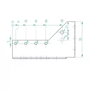 Arras CF 72210 külső gerendatartó, 76x122 mm (lv 2mm, tűzihorganyzott)