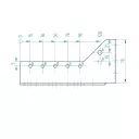 Arras CF 72211 külső gerendatartó, 76x152 mm (lv 2mm, tűzihorganyzott)