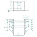 Arras CF 72212 külső gerendatartó, 80x120 mm (lv 2mm, tűzihorganyzott)