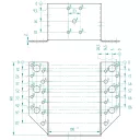 Arras CF 72213 külső gerendatartó, 100x140 mm (lv 2mm, tűzihorganyzott)