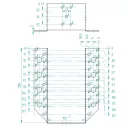 Arras CF 72215 külső gerendatartó, 100x200 mm (lv 2mm, tűzihorganyzott)