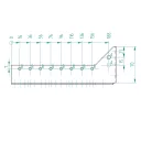 Arras CF 72215 külső gerendatartó, 100x200 mm (lv 2mm, tűzihorganyzott)
