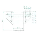 Arras CF 72220 külső gerendatartó, 51x93 mm (lv 2mm, tűzihorganyzott)