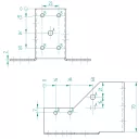 Arras CF 72221 külső gerendatartó, 40x110 mm (lv 2mm, tűzihorganyzott)
