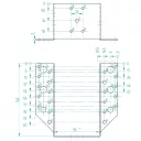 Arras CF 72225 külső gerendatartó, 90x145 mm (lv 2mm, tűzihorganyzott)