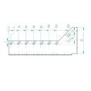 Arras CF 72226 külső gerendatartó, 80x180 mm (lv 2mm, tűzihorganyzott)