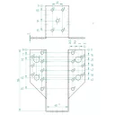 Arras CF 72227 külső gerendatartó, 48x136 mm (lv 2mm, tűzihorganyzott)