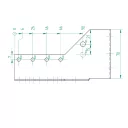Arras CF 72227 külső gerendatartó, 48x136 mm (lv 2mm, tűzihorganyzott)