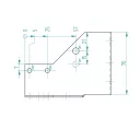 Arras CF 72228 külső gerendatartó, 48x95 mm (lv 2mm, tűzihorganyzott)