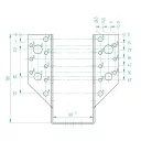 Arras CF 72231 külső gerendatartó, 60x130 mm (lv 2mm, tűzihorganyzott)