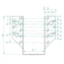 Arras CF 72232 külső gerendatartó, 70x125 mm (lv 2mm, tűzihorganyzott)