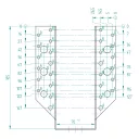 Arras CF 72244 külső gerendatartó, 70x185 mm (lv 2mm, tűzihorganyzott)