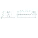 Arras CF 72244 külső gerendatartó, 70x185 mm (lv 2mm, tűzihorganyzott)