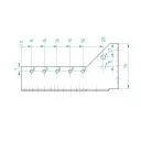 Arras CF 72248 külső gerendatartó, 80x150 mm (lv 2mm, tűzihorganyzott)