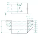 Arras CF 72250 külső gerendatartó, 100x80 mm (lv 2mm, tűzihorganyzott)